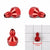 Red Aluminum 4AN Female Flare-3AN Male Reducer Oil/Fuel Hose Fitting Adaptor BuildFastCar