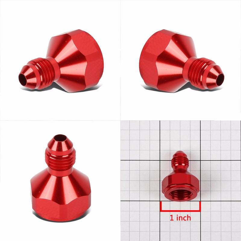Red Aluminum 6AN Female Flare-4AN Male Reducer Oil/Fuel Hose Fitting Adaptor BuildFastCar