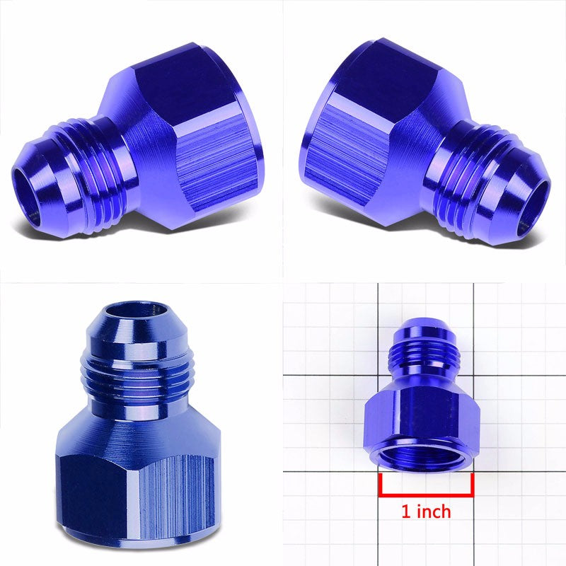 Blue Aluminum 10AN Female Flare-8AN Male Reducer Oil/Fuel Hose Fitting Adaptor BuildFastCar
