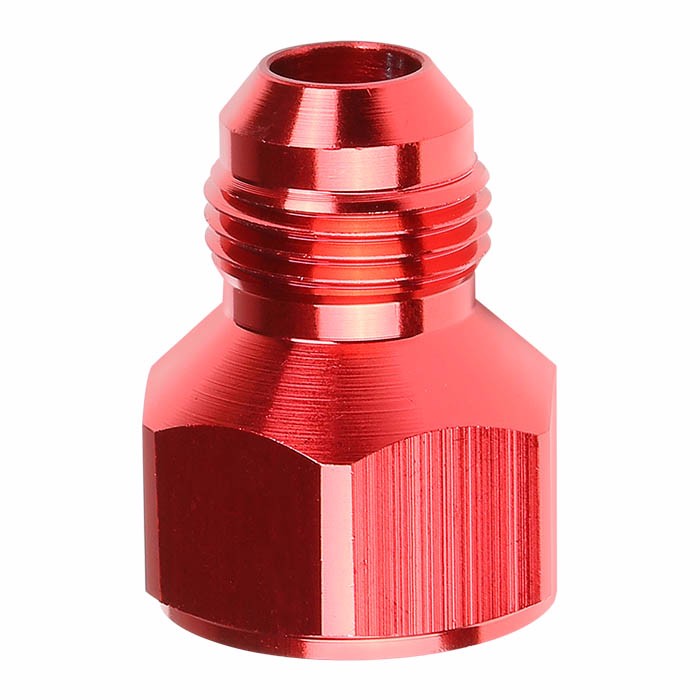Red Aluminum 12AN Female Flare-10AN Male Reducer Oil/Fuel Hose Fitting Adaptor BuildFastCar