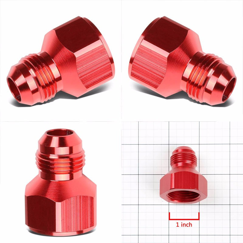 Red Aluminum 12AN Female Flare-10AN Male Reducer Oil/Fuel Hose Fitting Adaptor BuildFastCar