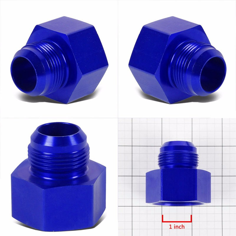 Blue Aluminum 20AN Female Flare-16AN Male Reducer Oil/Fuel Hose Fitting Adaptor BuildFastCar