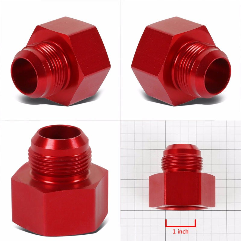 Red Aluminum 20AN Female Flare-16AN Male Reducer Oil/Fuel Hose Fitting Adaptor BuildFastCar