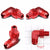 Red Aluminum 12AN Male-1/2" NPT Male 90 Degree Oil/Fuel Hose Fitting Adapter BuildFastCar