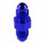 Blue Aluminum Male/Male Flare Straight Coupler Oil/Fuel Hose 3AN Fitting Adapter BuildFastCar