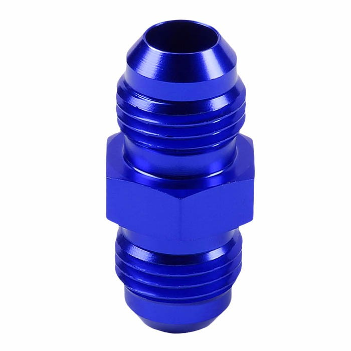 Blue Aluminum Male/Male Flare Straight Coupler Oil/Fuel Hose 6AN Fitting Adapter BuildFastCar