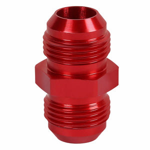 Red Aluminum Male/Male Flare Straight Coupler Oil/Fuel Hose 16AN Fitting Adapter BuildFastCar