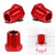 Red Aluminum 1/8" Female-1/2" Male NPT Bushing Oil/Fuel Reducer Fitting Adapter BuildFastCar