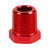Red Aluminum 1/4" Female-1/2" Male NPT Bushing Oil/Fuel Reducer Fitting Adapter BuildFastCar