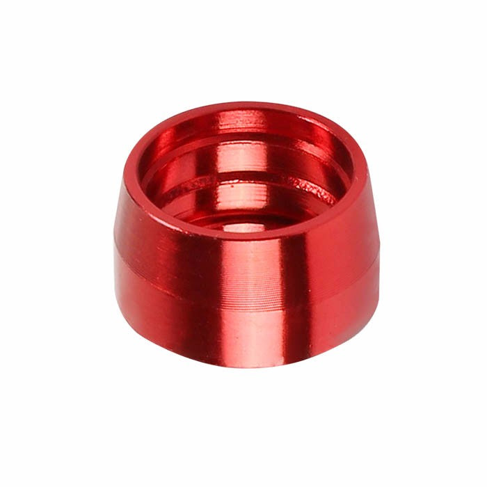 Red Aluminum Olive Insert Flare HOil/Fuel ose Line Tubing 6AN Fitting Adapter BuildFastCar