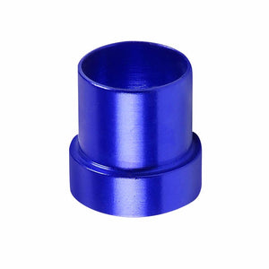 Blue Aluminum Male Hard Steel Tubing Sleeve Oil/Fuel 4AN AN-4 Fitting Adapter BuildFastCar