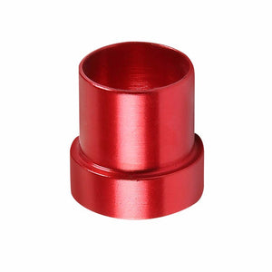 Red Aluminum Male Hard Steel Tubing Sleeve Oil/Fuel 4AN AN-4 Fitting Adapter BuildFastCar