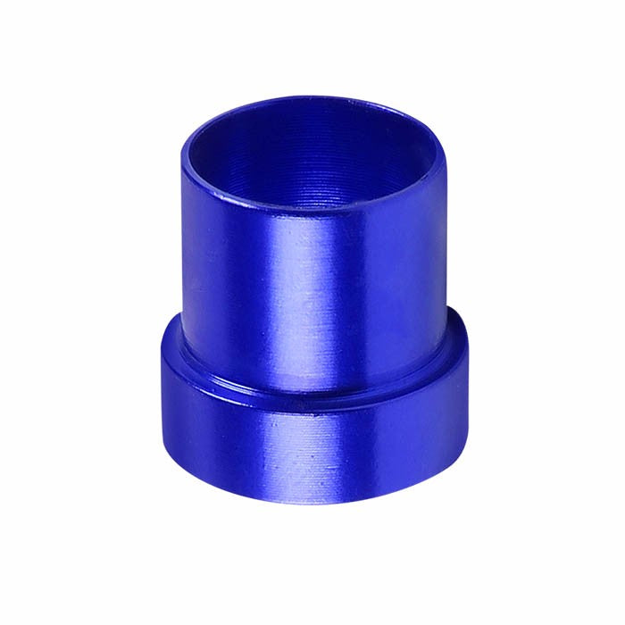 Blue Aluminum Male Hard Steel Tubing Sleeve Oil/Fuel 8AN AN-8 Fitting Adapter BuildFastCar