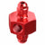 Red Aluminum Male Flare Union 1/8" NPT Side Port Pressure 4AN Fitting Adapter BuildFastCar