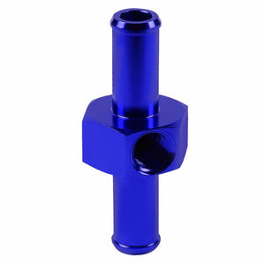 Blue Aluminum 1/2" Male Tube/Hose Union Straight Coupler 8AN Fitting Adapter BuildFastCar