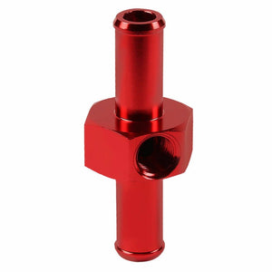 Red Aluminum 1/2" Male Tube/Hose Union Straight Coupler 8AN Fitting Adapter BuildFastCar