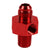 Red Aluminum 6AN Flare to 1/4" NPT+1/8" NPT Side Port Pressure Fitting Adapter BuildFastCar