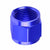 Blue Aluminum Female Tube/Line Sleeve Nut Flare Oil/Fuel 3AN Fitting Adapter BuildFastCar