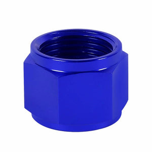 Blue Aluminum Female Tube/Line Sleeve Nut Flare Oil/Fuel 16AN Fitting Adapter BuildFastCar