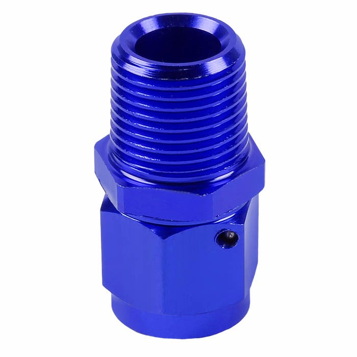 Blue 6AN Female Flare-3/8" NPT Male Reducer Swivel Hose B-Nut Fitting Adapter BuildFastCar