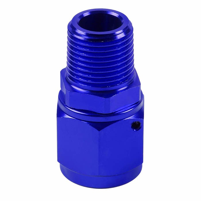Blue 8AN Female Flare-3/8" NPT Male Reducer Swivel Hose B-Nut Fitting Adapter BuildFastCar