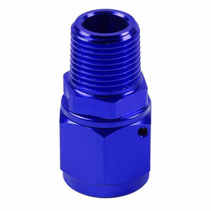 Blue 8AN Female Flare-3/8" NPT Male Reducer Swivel Hose B-Nut Fitting Adapter BuildFastCar