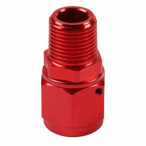 Red 8AN Female Flare-1/2" NPT Male Reducer Swivel Hose B-Nut Fitting Adapter BuildFastCar