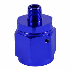 Blue 10AN Female Flare-1/8" NPT Male Reducer Swivel Hose B-Nut Fitting Adapter BuildFastCar