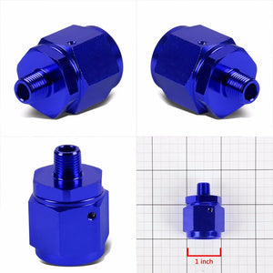 Blue 10AN Female Flare-1/8" NPT Male Reducer Swivel Hose B-Nut Fitting Adapter BuildFastCar