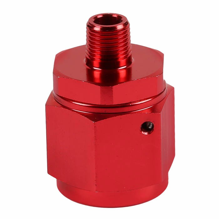 Red 10AN Female Flare-1/8" NPT Male Reducer Swivel Hose B-Nut Fitting Adapter BuildFastCar