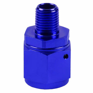 Blue 10AN Female Flare-1/4" NPT Male Reducer Swivel Hose B-Nut Fitting Adapter BuildFastCar