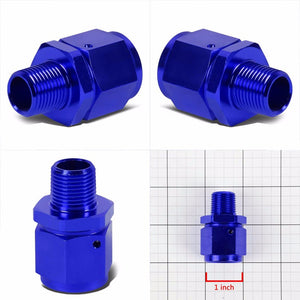 Blue 10AN Female Flare-3/8" NPT Male Reducer Swivel Hose B-Nut Fitting Adapter BuildFastCar