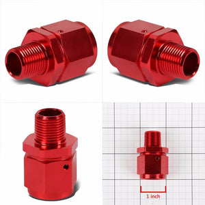 Red 10AN Female Flare-3/8" NPT Male Reducer Swivel Hose B-Nut Fitting Adapter BuildFastCar