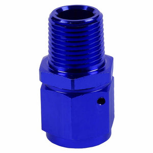 Blue 10AN Female Flare-1/2" NPT Male Reducer Swivel Hose B-Nut Fitting Adapter BuildFastCar
