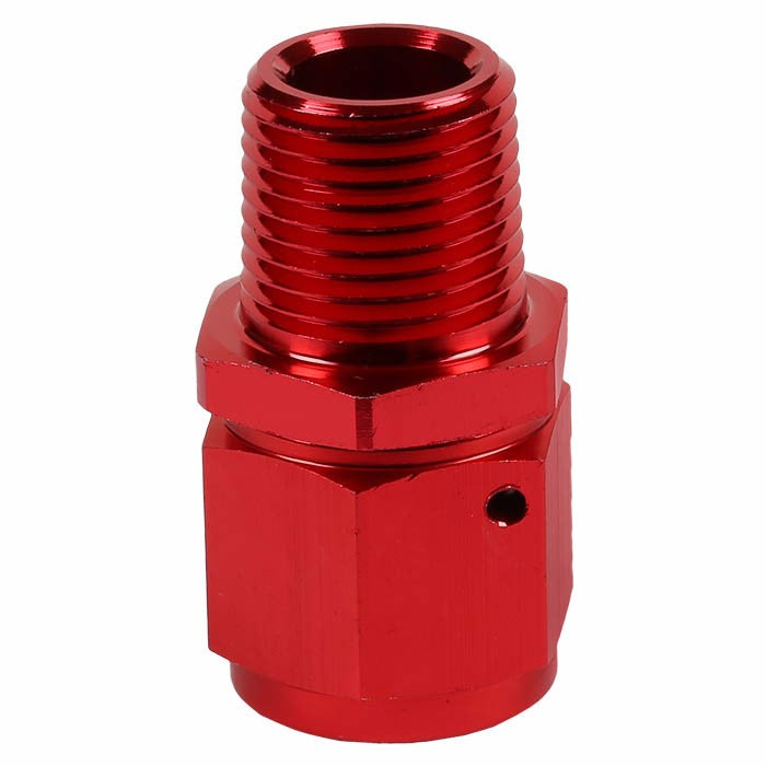 Red 10AN Female Flare-1/2" NPT Male Reducer Swivel Hose B-Nut Fitting Adapter BuildFastCar