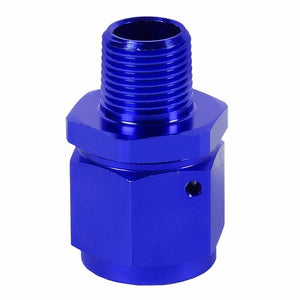 Blue 12AN Female Flare-1/2" NPT Male Reducer Swivel Hose B-Nut Fitting Adapter BuildFastCar