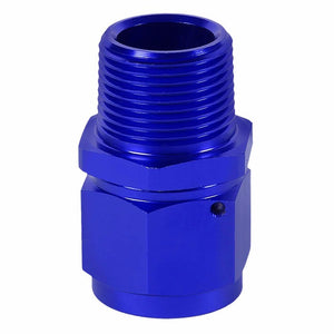 Blue 12AN Female Flare-3/4" NPT Male Reducer Swivel Hose B-Nut Fitting Adapter BuildFastCar