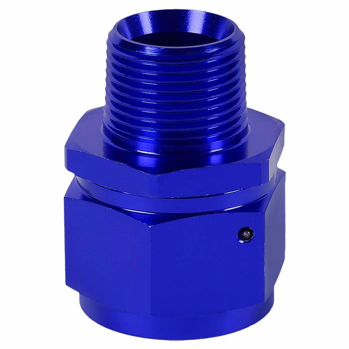Blue 16AN Female Flare-3/4" NPT Male Reducer Swivel Hose B-Nut Fitting Adapter BuildFastCar