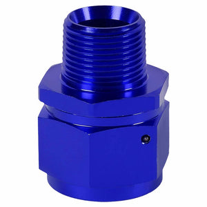 Blue 16AN Female Flare-3/4" NPT Male Reducer Swivel Hose B-Nut Fitting Adapter BuildFastCar
