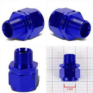 Blue 16AN Female Flare-3/4" NPT Male Reducer Swivel Hose B-Nut Fitting Adapter BuildFastCar