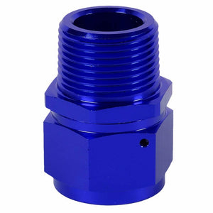 Blue 16AN Female Flare-1.00" NPT Male Reducer Swivel Hose B-Nut Fitting Adapter BuildFastCar