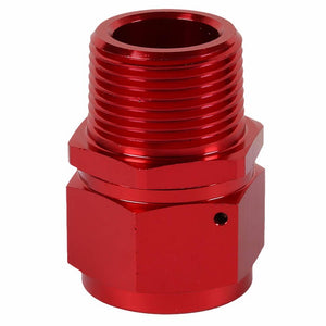 Red 16AN Female Flare-1.00" NPT Male Reducer Swivel Hose B-Nut Fitting Adapter BuildFastCar