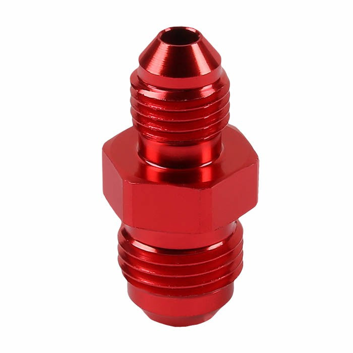 Red Aluminum 4AN Male-6AN Male Flare Reducer Union Oil/Fuel Fitting Adapter BuildFastCar
