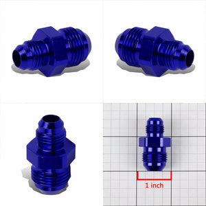 Blue Aluminum 6AN Male-8AN Male Flare Reducer Union Oil/Fuel Fitting Adapter BuildFastCar
