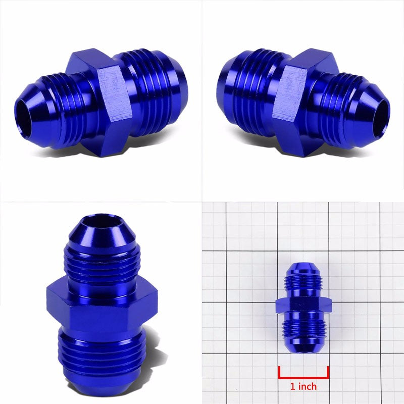 Blue Aluminum 8AN Male-10AN Male Flare Reducer Union Oil/Fuel Fitting Adapter BuildFastCar