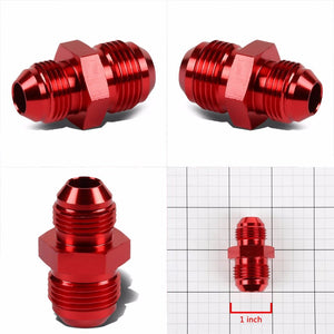 Red Aluminum 8AN Male-10AN Male Flare Reducer Union Oil/Fuel Fitting Adapter BuildFastCar