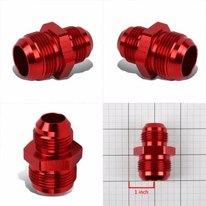Red 12AN Male-16AN Male Flare Reducer Union Oil/Fuel Hose/Line Fitting Adapter BuildFastCar