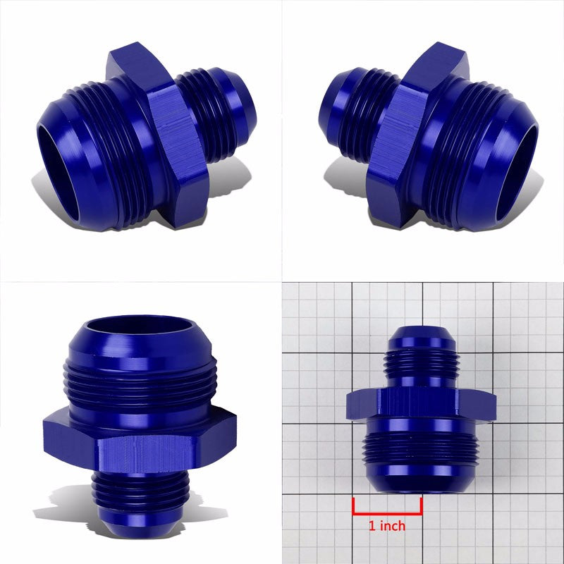 Blue 12AN Male-20AN Male Flare Reducer Union Oil/Fuel Hose/Line Fitting Adapter BuildFastCar