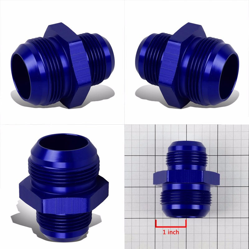 Blue 16AN Male-20AN Male Flare Reducer Union Oil/Fuel Hose/Line Fitting Adapter BuildFastCar