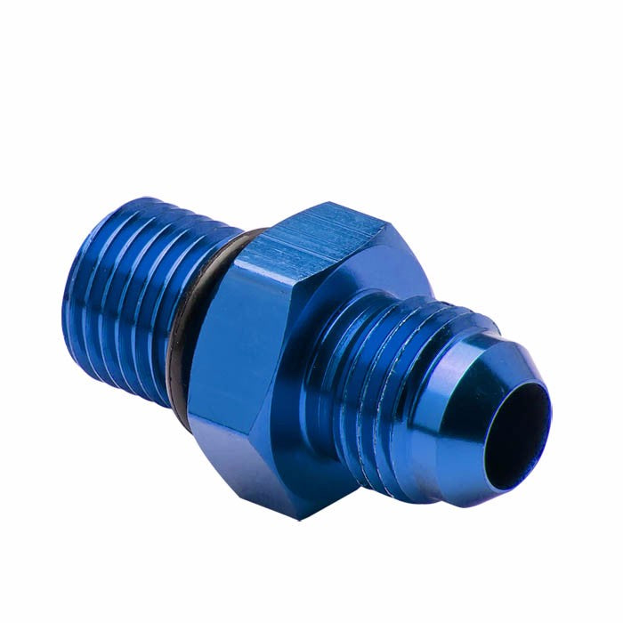 Blue M14x1.5MM Male-6AN Male Flare Oil/Fuel/Fluid Union Hose Fitting Adapter BuildFastCar